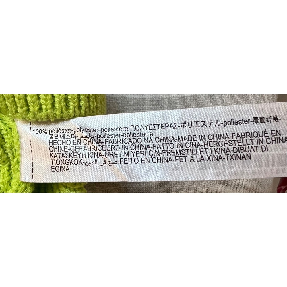Zara Crochet Tank Top Small Neon Green 3D Floral Beaded Cropped Boho Festival - Picture 8 of 10